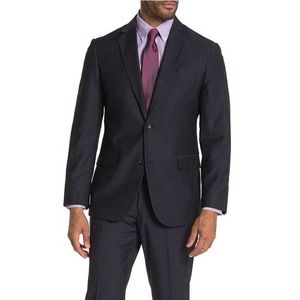 Nordstrom Rack Two Button Notch Lapel Trim Fit Suit Jacket Blazer